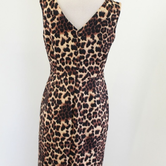 Isabella DeMarco Tahari Levine Leopard Print Dress - Picture 7 of 8